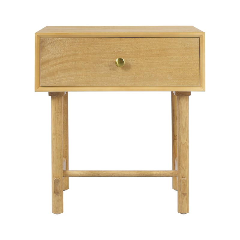 Christopher Knight Home - Mid-Century Mordern Wooden Nightstand with Single Storage Drawer