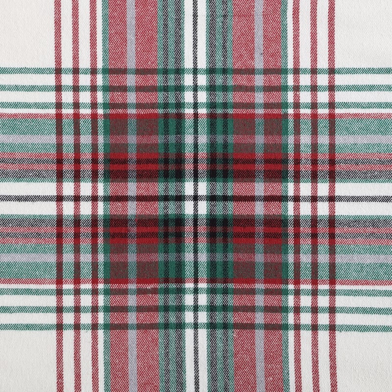 Eddie Bauer Cotton Flannel/Shearling Reverse Throw Blanket