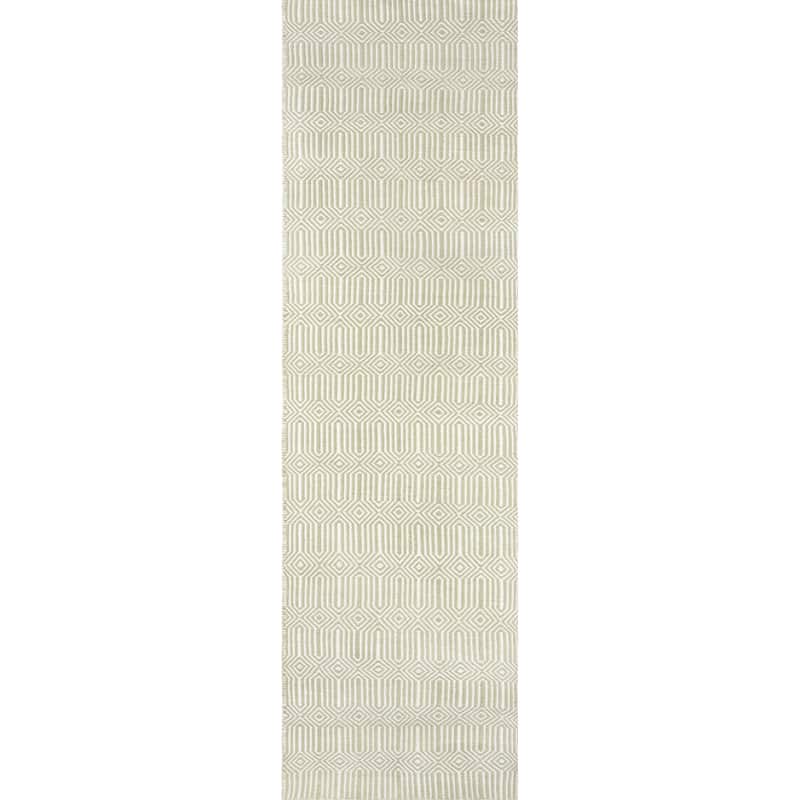 Erin Gates by Momeni Newton Holden Modern Geometric Rug - 2'3" X 8' Runner - Green