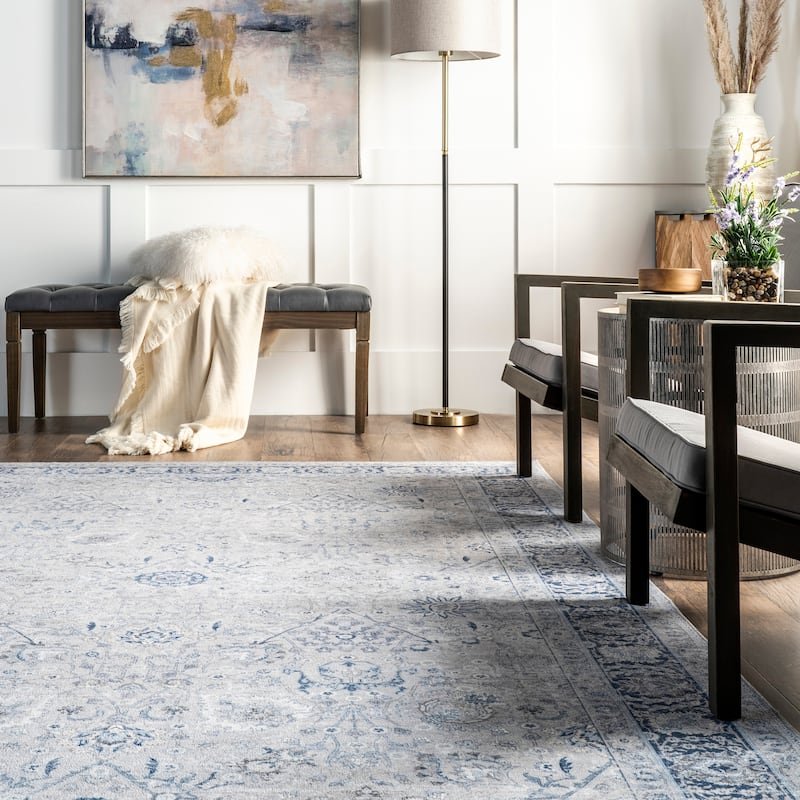 Bayberry Vintage Machine Washable Area Rug