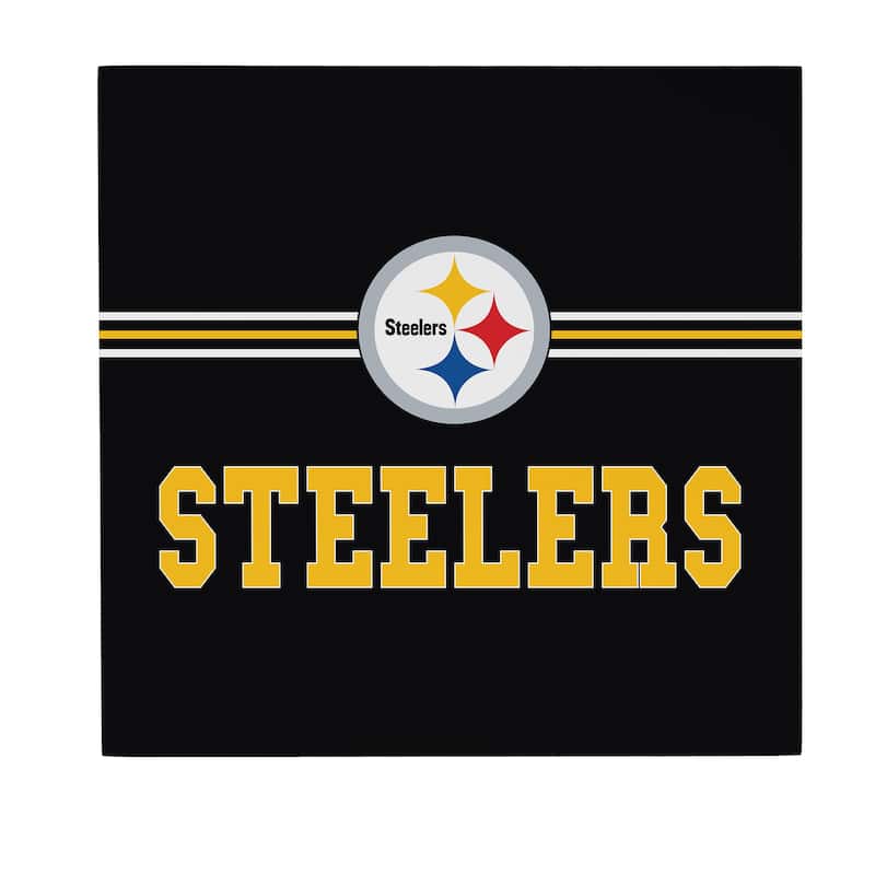 Pittsburgh Steelers Wooden Door Decor Wall Sign - Multi-Color