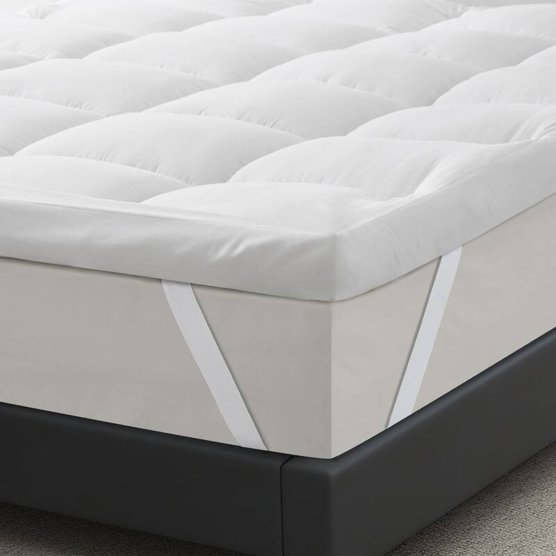 4-inch Thickness Down Alternative Fitted Mattress Topper with Soft Cover