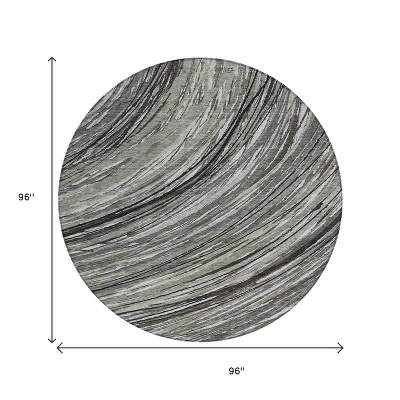 HomeRoots Abstract Transitional Rectangle Outdoor Rug