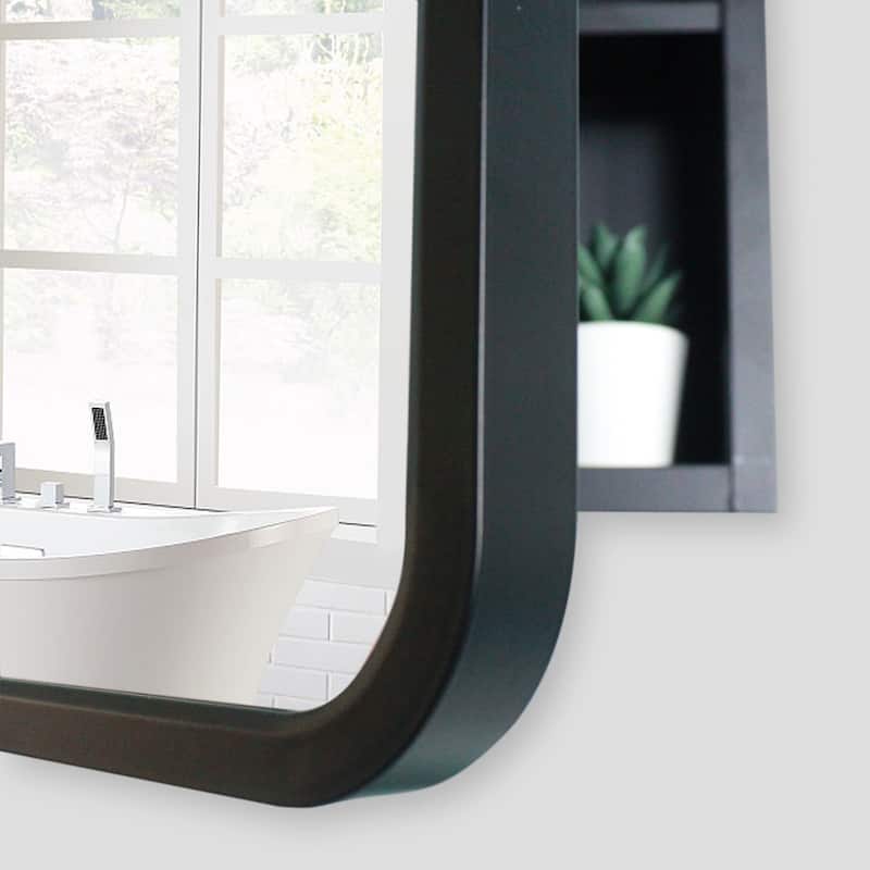 24x30 inch Metal Framed Wall mount or Recessed Bathroom Medicine Cabinet with Mirror