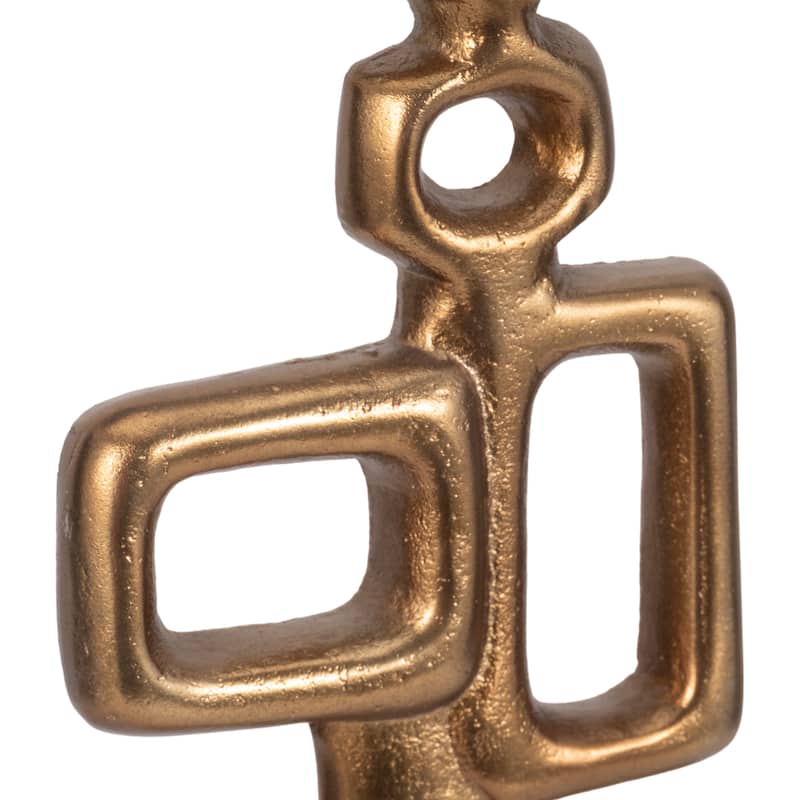 Sagebrook Home Metal 21"H Gold Abstract Table Deco - 5" x 5" x 21"