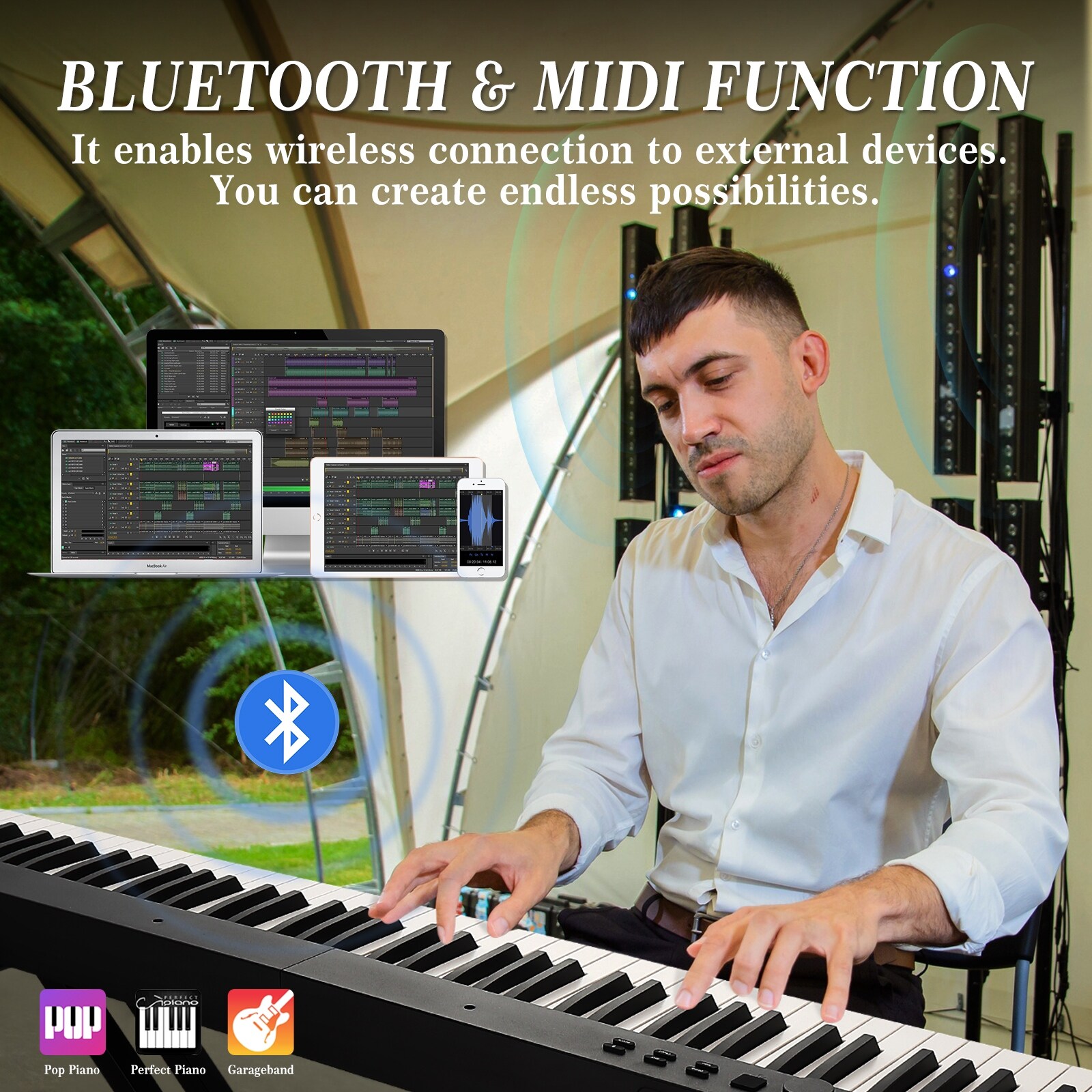 Wireless piano keyboard cheap