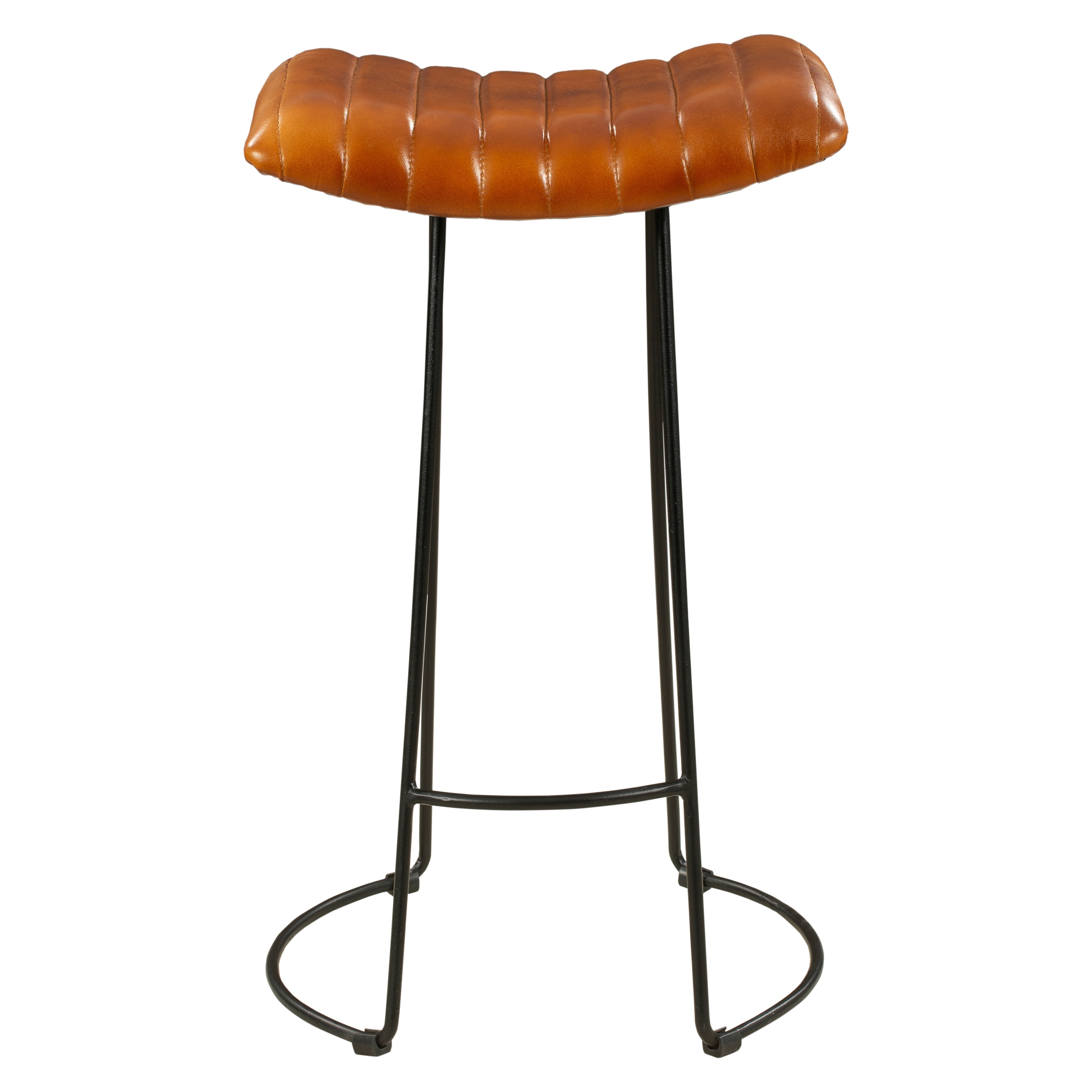 Tan leather sales breakfast bar stools