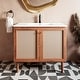 preview thumbnail 2 of 8, Swiss Madison 36 Ceramic Vanity Sink Top White