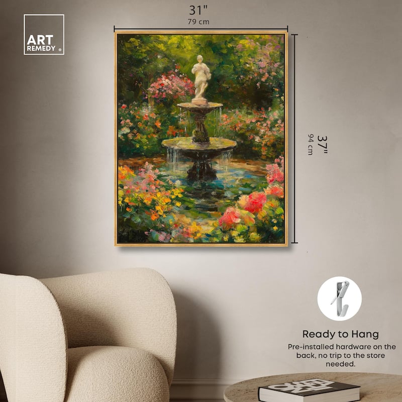 Poured Peace Canvas by Art Remedy