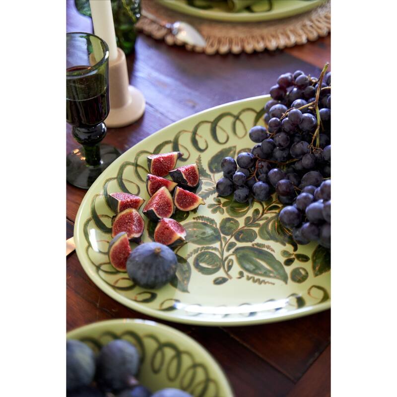 Caravan Amalfi Oval Serving Tray - 15.7" x 11" - 15.7" x 11"