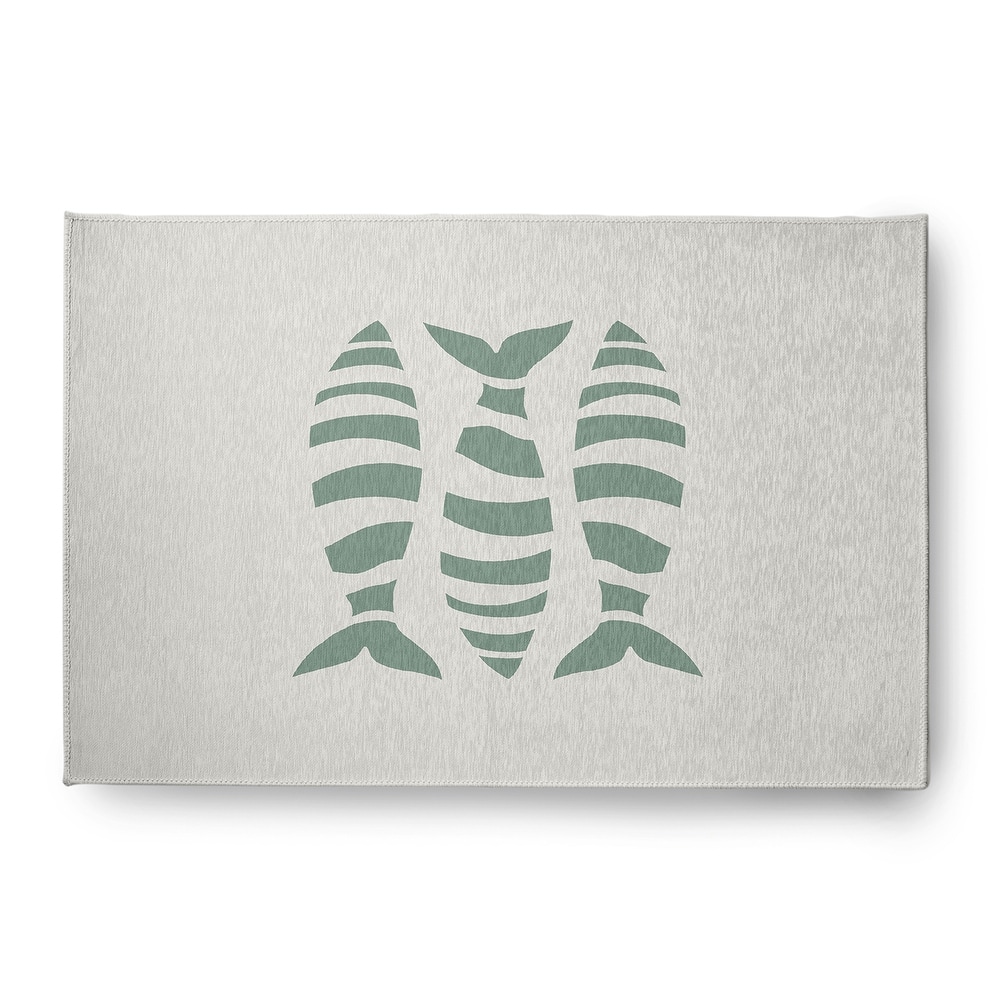 Puzzle Fish Nautical Indoor/Outdoor Rug