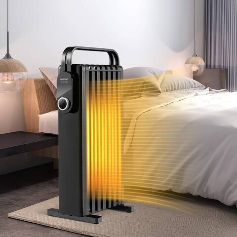Portable 1500W Electric Space Heater Oil Filled Radiator Heater
