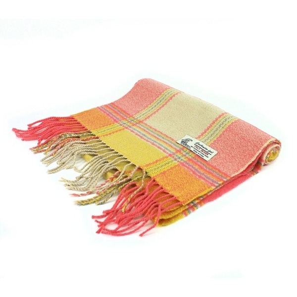 mens yellow cashmere scarf