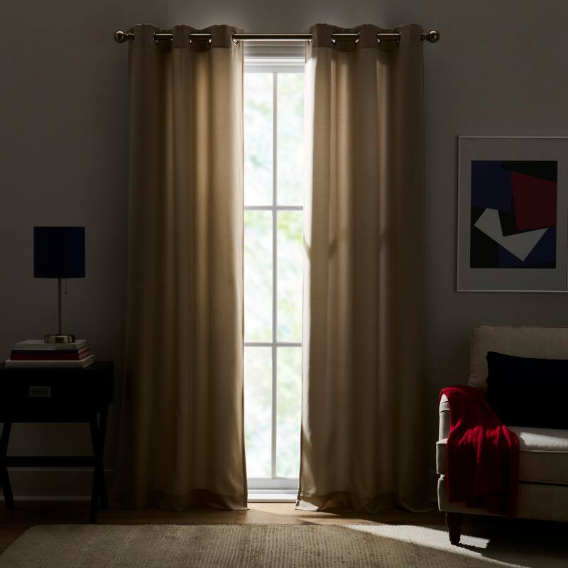Tommy Hilfiger Jacob Grommet Window Curtain Panel Pair