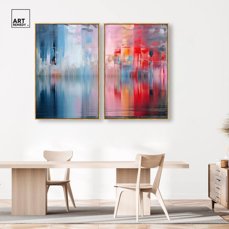 Prism on Water Canvas Set of 2 by Art Remedy