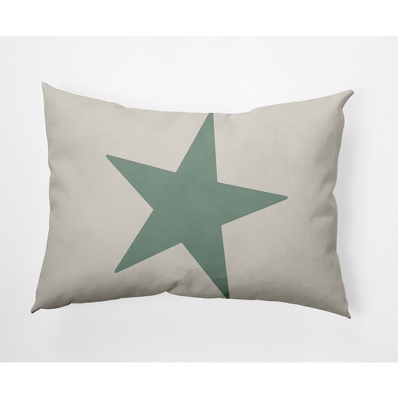 Big Star Nautical Indoor/Outdoor Throw Pillow - Sage - 14" x 20"