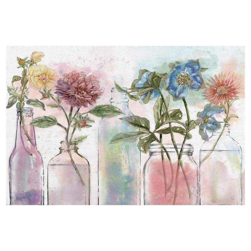 Vintage Bottle Collection by Nan Canvas Art Print