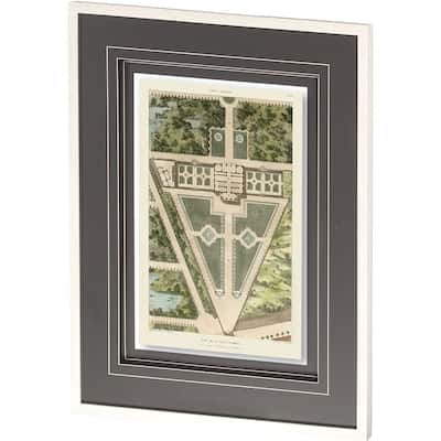 Plan De La Villa Negroni Framed Art Print