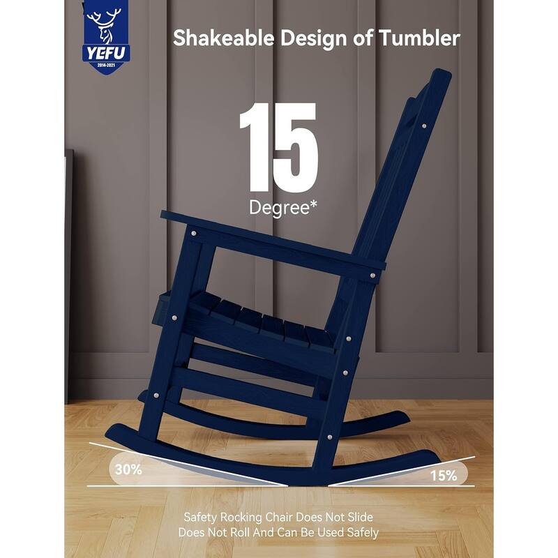 WINSOON All Weather Outdoor Rocking Chair