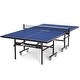preview thumbnail 10 of 9, Foldable Table Tennis Table with Quick Clamp Net and Post Set - 108" x 60" x 30" (L x W x H)