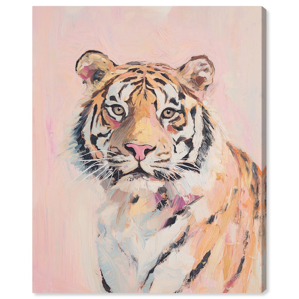 Quiet Tiger Canvas by Art Remedy, Gallery Wrapped