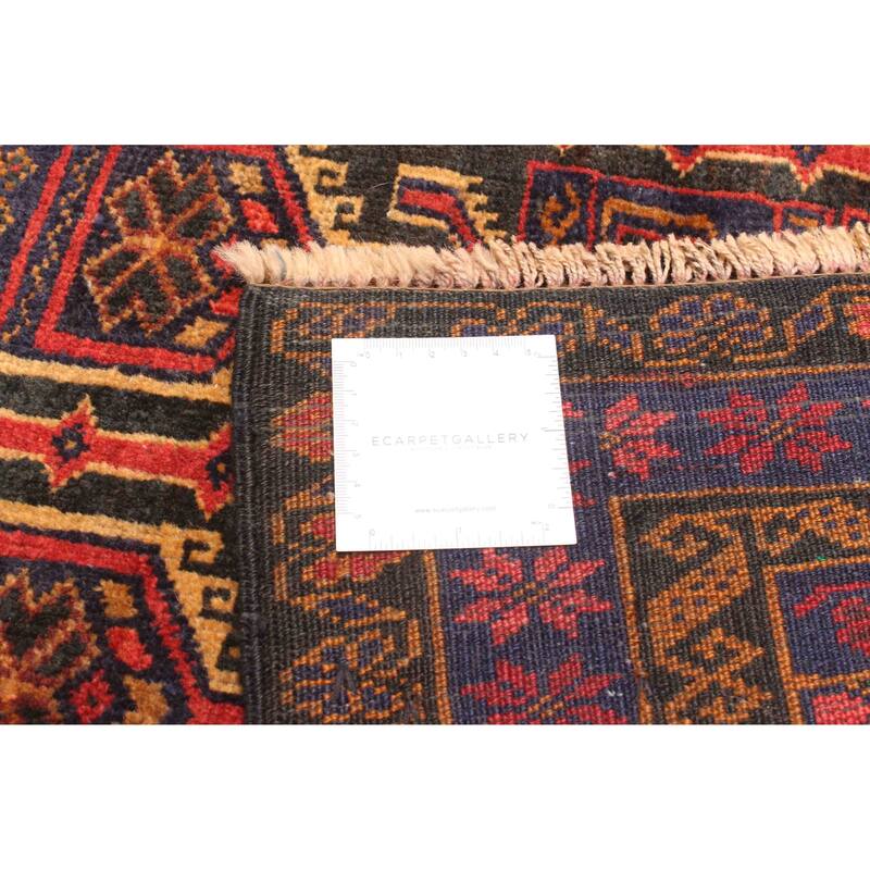 ECARPETGALLERY Hand-knotted Teimani Black Wool Rug - 2'9 x 4'8