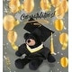preview thumbnail 5 of 4, DolliBu Long Leg Black Bear Graduation Plush w/ Gown and Cap w/ Tassel - 10.5 inches
