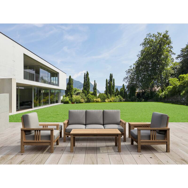 SouthBay Deep Seating 6-Pieces Conversation Set A - Cast Slate