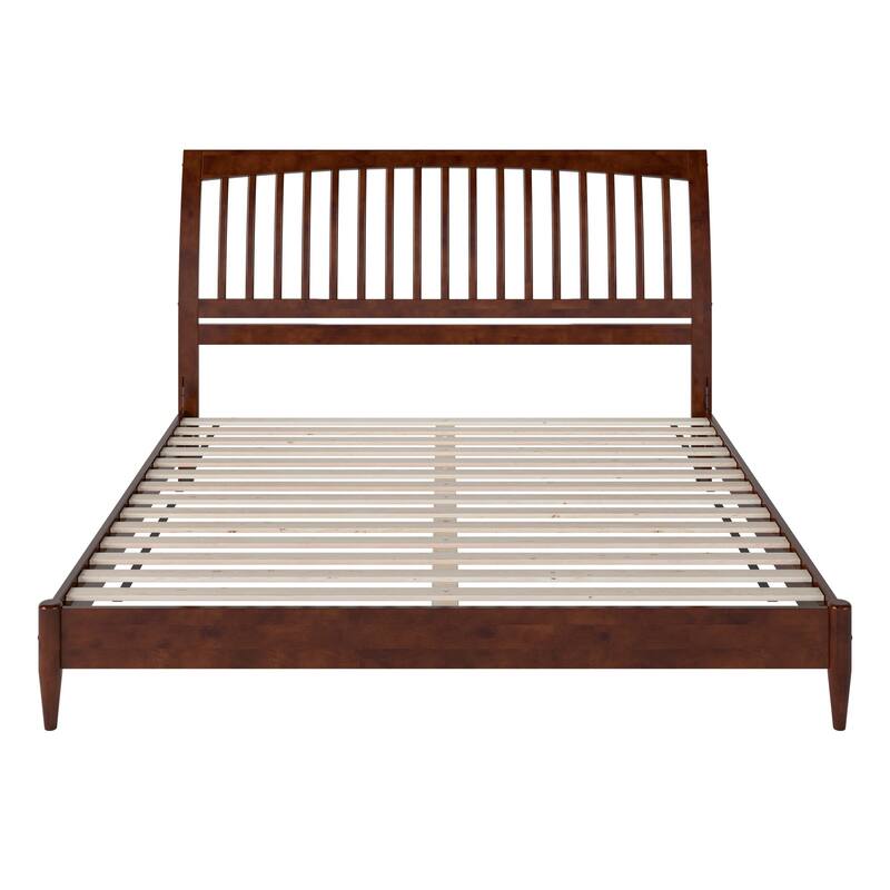 Orleans Solid Wood Low Profile Sleigh Platform Bed