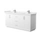 Option White / White Cultured Marble Top / Brushed Nickel