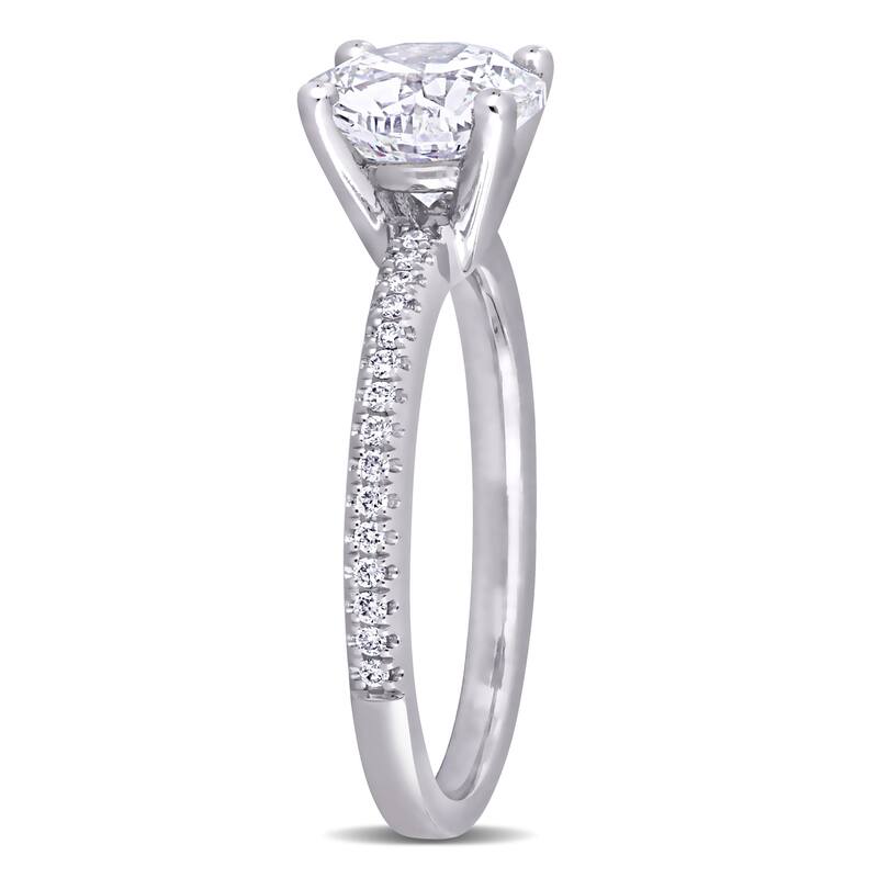 Miadora 1 1/5ct to 2 5/8ct TDW Certified Diamond Solitaire Engagement Ring in 14k White Gold