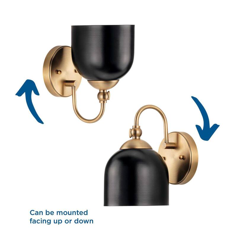 Progress Lighting P300381 Dalton 9" Tall Bathroom Sconce with Metal