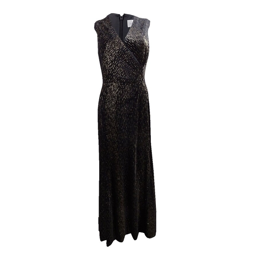 womens black and gold dress