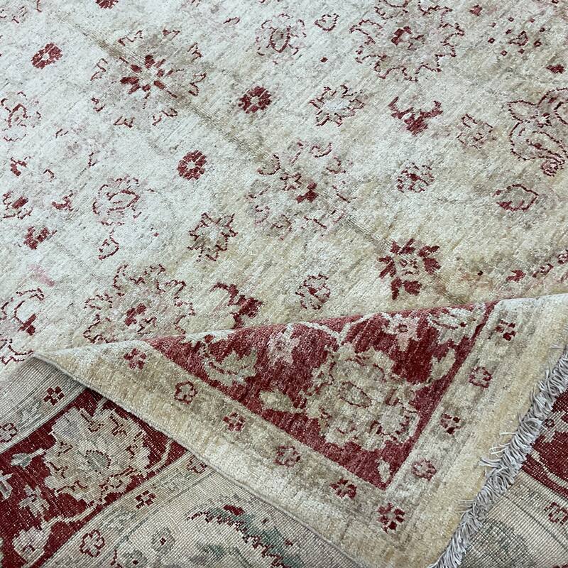 HERAT ORIENTAL Handmade Oushak Wool Rug - 6'2" x 8'4"