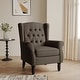 preview thumbnail 16 of 76, Button-Tufted Accent Chair Wingback Armchair - 38"H TAUPE