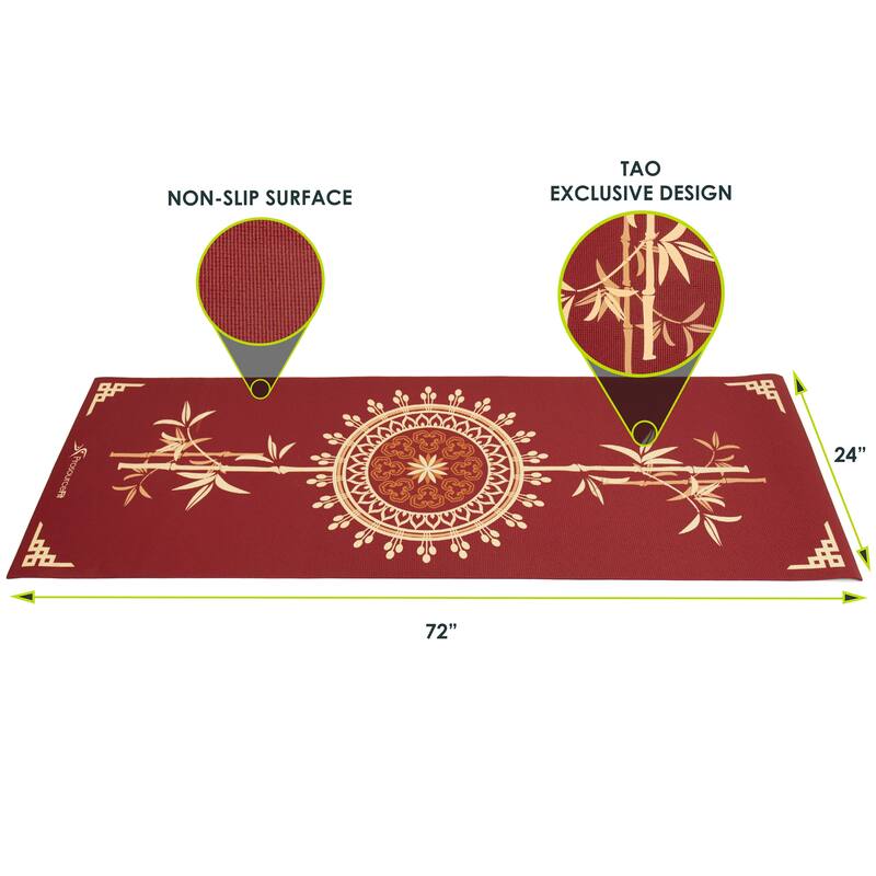 ProsourceFit Printed Yoga Mat, 3/16-in (5mm)