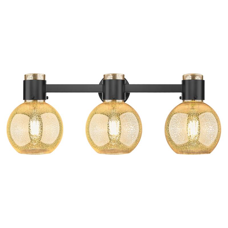 Innovations Lighting 464-3W-G464B-7ME Lawton Sphere 3 Light 24" Wide - Matte Black
