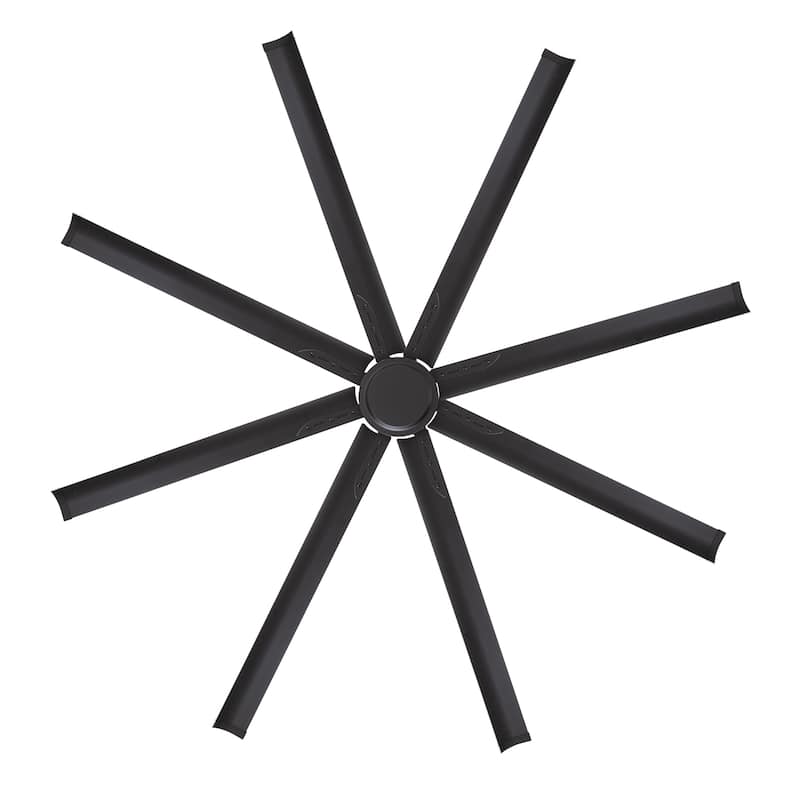 Large Industrial 84" Ceiling Fan with Remote,No Light with 8 Aluminum Blades