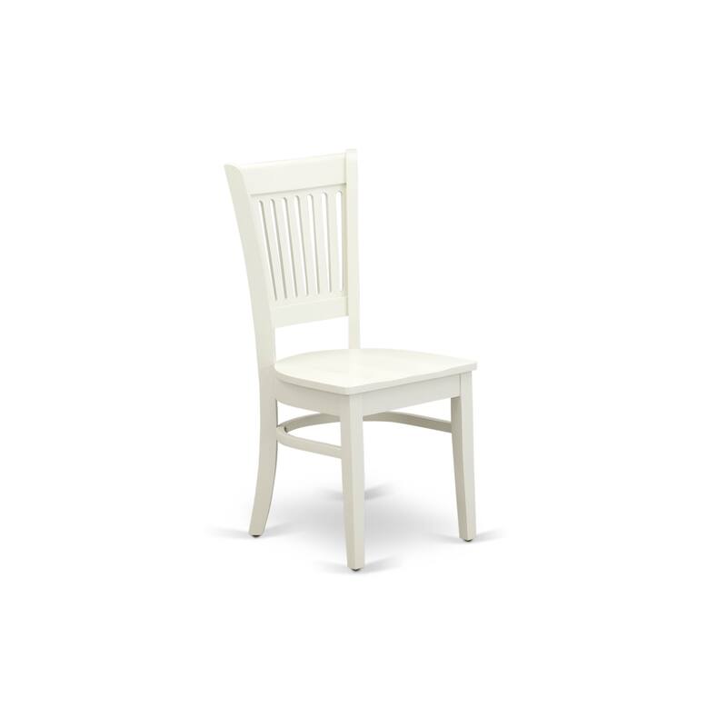 East West Furniture 5 PC Dining Room Table Set Includes a Round Kitchen Table and 4 Dining Chairs (SEAT TYPE & FINISH OPTION)