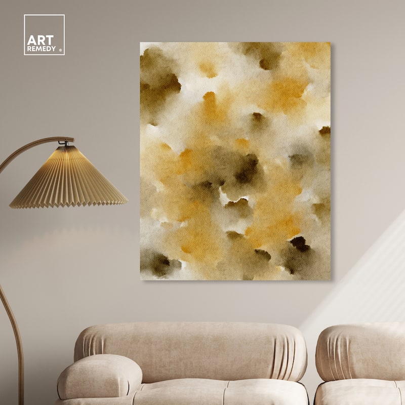 Art Remedy Granola Chocolate Chips Gallery Wrapped Watercolor Boho Abstracts