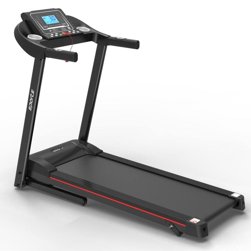 Folding Motorized Treadmill with Manual Incline,MP3 and 5" LCD Display