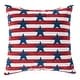 preview thumbnail 1 of 2, 18" Americana Decorative Throw Pillow