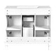 preview thumbnail 103 of 143, 36'' Bathroom Vanity with Top Sink, Freestanding Vanity Set with Mirror Cabinet
