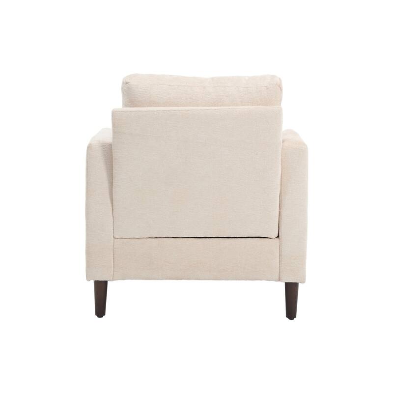 Modern Wood Frame Armchair for Living Room