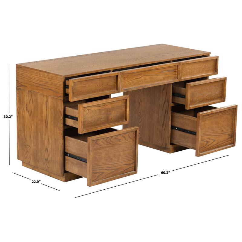 SAFAVIEH Couture Zeus 7-Drawer Storage Desk