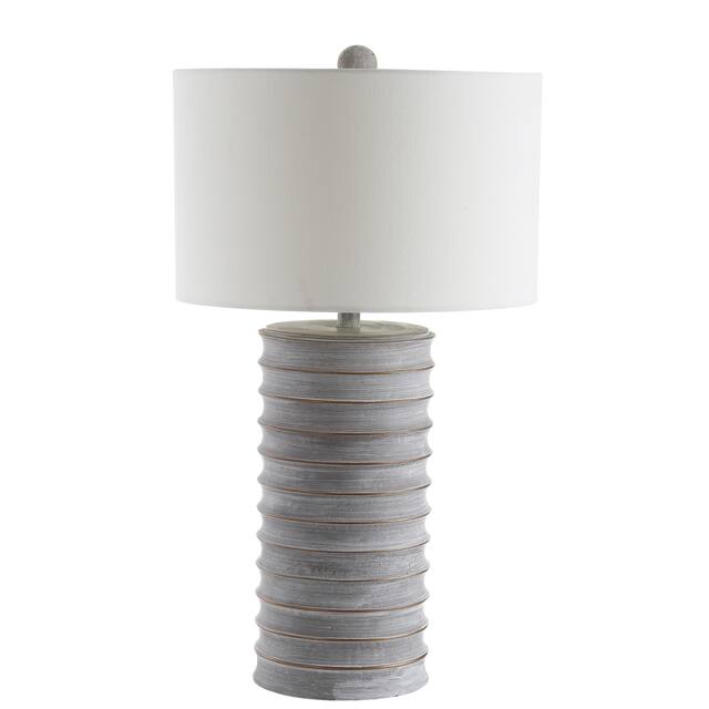 SAFAVIEH Lighting Melina Grey LED Table Lamps (Set of 2) - 16"x16"x28.5"