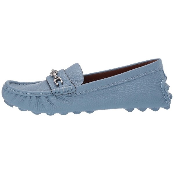 coach blue loafers