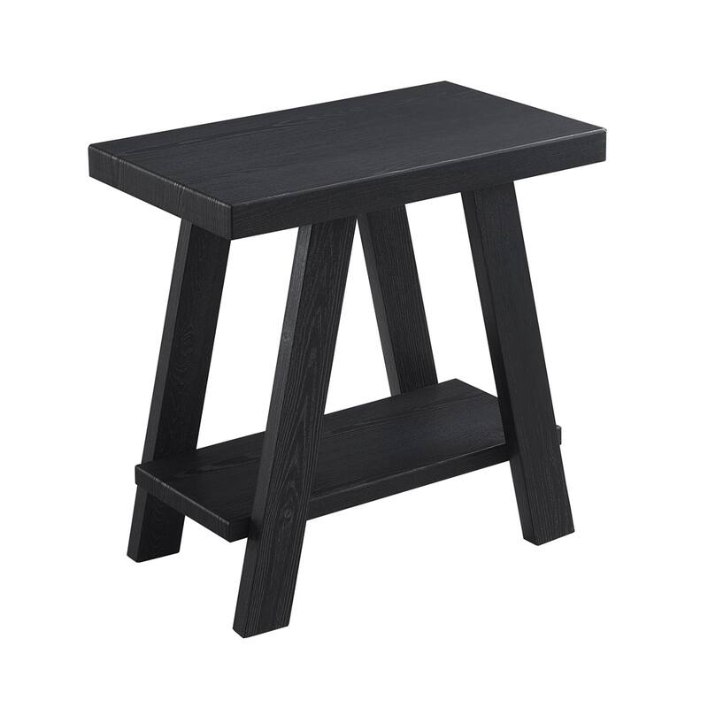 Contemporary Wood Shelf Side Table