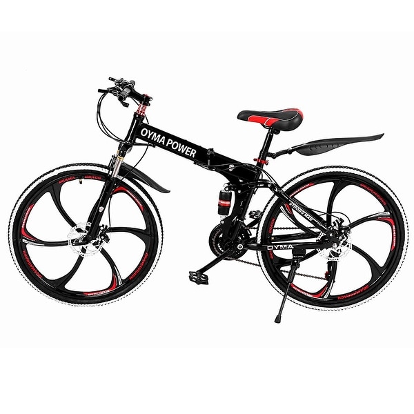 Mountain Bike 21 Speed 26 in Folding Bike Double Disc Brake