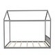preview thumbnail 8 of 15, Queen Wooden House-shaped Kids Bed Frame with Headboard, Fun Design, Easy to Clean, Grey
